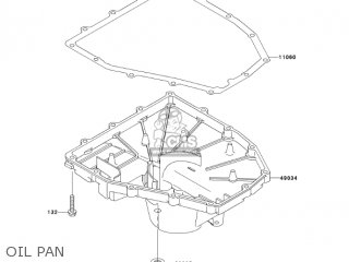 OIL PAN - ZX600M1 NINJA ZX6RR 2004 USA CALIFORNIA CANADA
