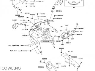 COWLING - ZX600M1 NINJA ZX6RR 2004 USA CALIFORNIA CANADA