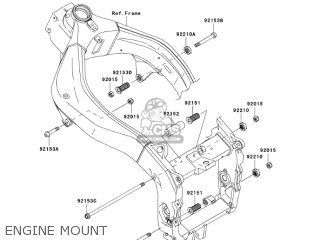 ENGINE MOUNT - ZX600M1 NINJA ZX6RR 2004 USA CALIFORNIA CANADA