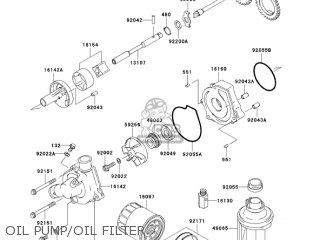 OIL PUMP/OIL FILTER - ZX600M1 NINJA ZX6RR 2004 USA CALIFORNIA CANADA