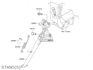 STAND(S) - ZX600M1 NINJA ZX6RR 2004 USA CALIFORNIA CANADA