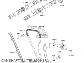 CAMSHAFT(S)/TENSIONER - ZX600N1 NINJA ZX6RR 2005 USA CALIFORNIA CANADA