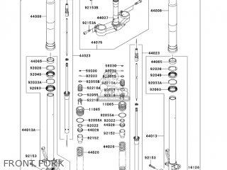 FRONT FORK - ZX600N1 NINJA ZX6RR 2005 USA CALIFORNIA CANADA