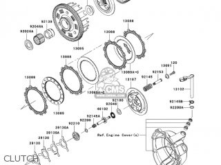 CLUTCH - ZX600N1 NINJA ZX6RR 2005 USA CALIFORNIA CANADA