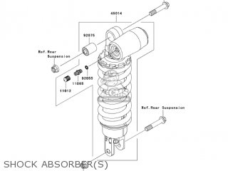 SHOCK ABSORBER(S) - ZX600N1 NINJA ZX6RR 2005 USA CALIFORNIA CANADA