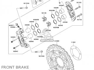 FRONT BRAKE - ZX600N1 NINJA ZX6RR 2005 USA CALIFORNIA CANADA