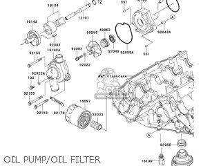 OIL PUMP/OIL FILTER - ZX600N1 NINJA ZX6RR 2005 USA CALIFORNIA CANADA