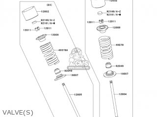 VALVE(S) - ZX600N1 NINJA ZX6RR 2005 USA CALIFORNIA CANADA