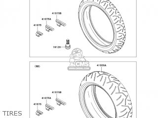 TIRES - ZX600N1 NINJA ZX6RR 2005 USA CALIFORNIA CANADA