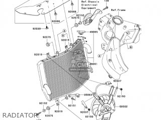 Kawasaki ZX600N6F NINJA ZX6RR 2006 CALIFORNIA parts lists