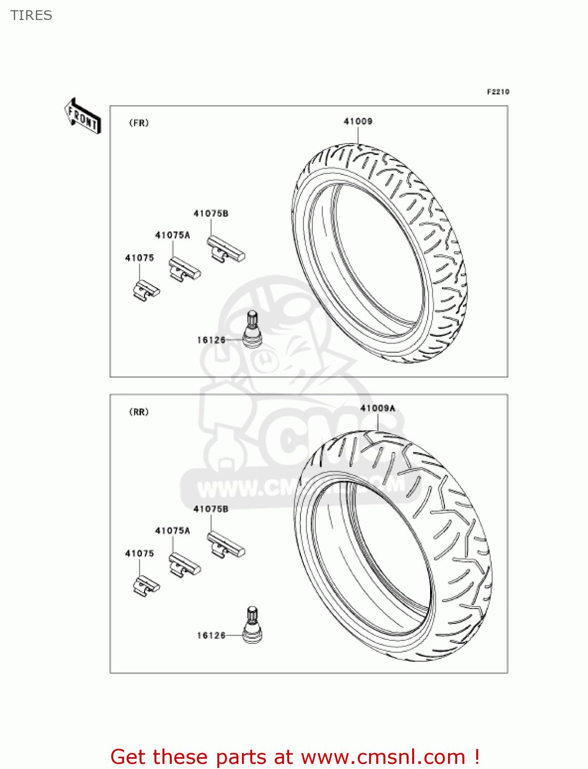 TIRES ZX600N6F NINJA ZX6RR 2006 CALIFORNIA