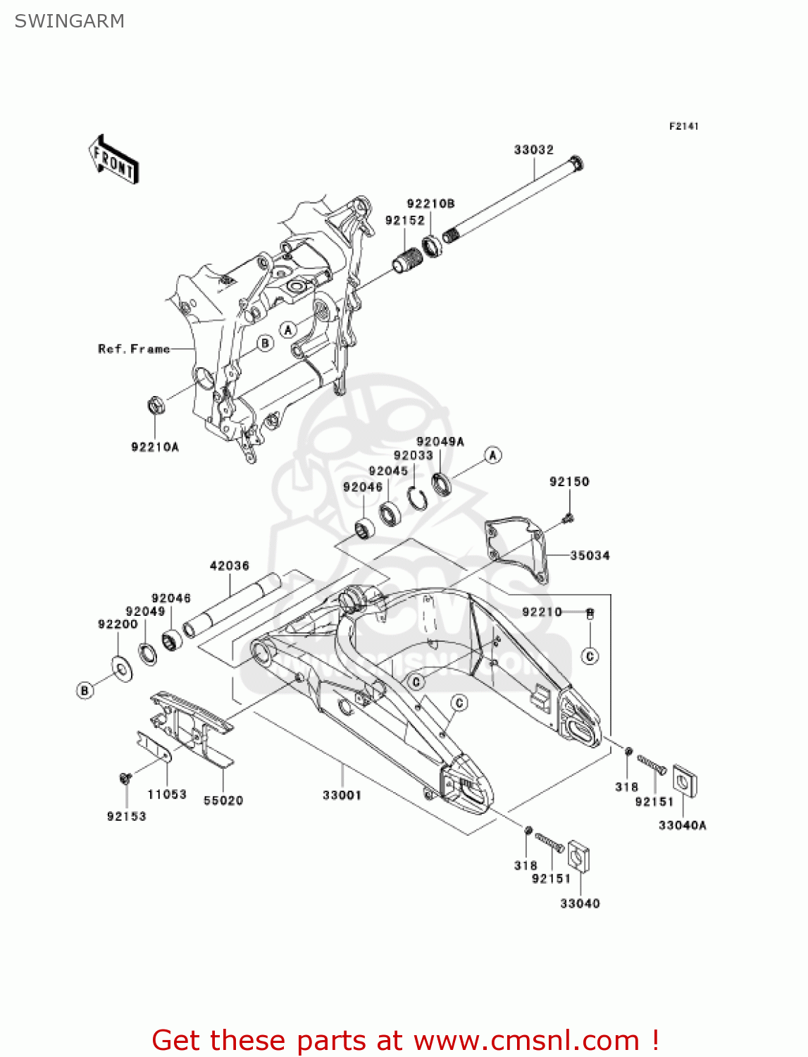 SWINGARM ZX600N6F NINJA ZX6RR 2006 CALIFORNIA