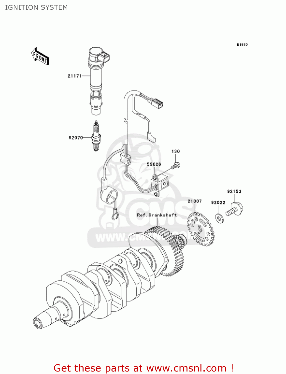 IGNITION SYSTEM ZX600N6F NINJA ZX6RR 2006 CALIFORNIA