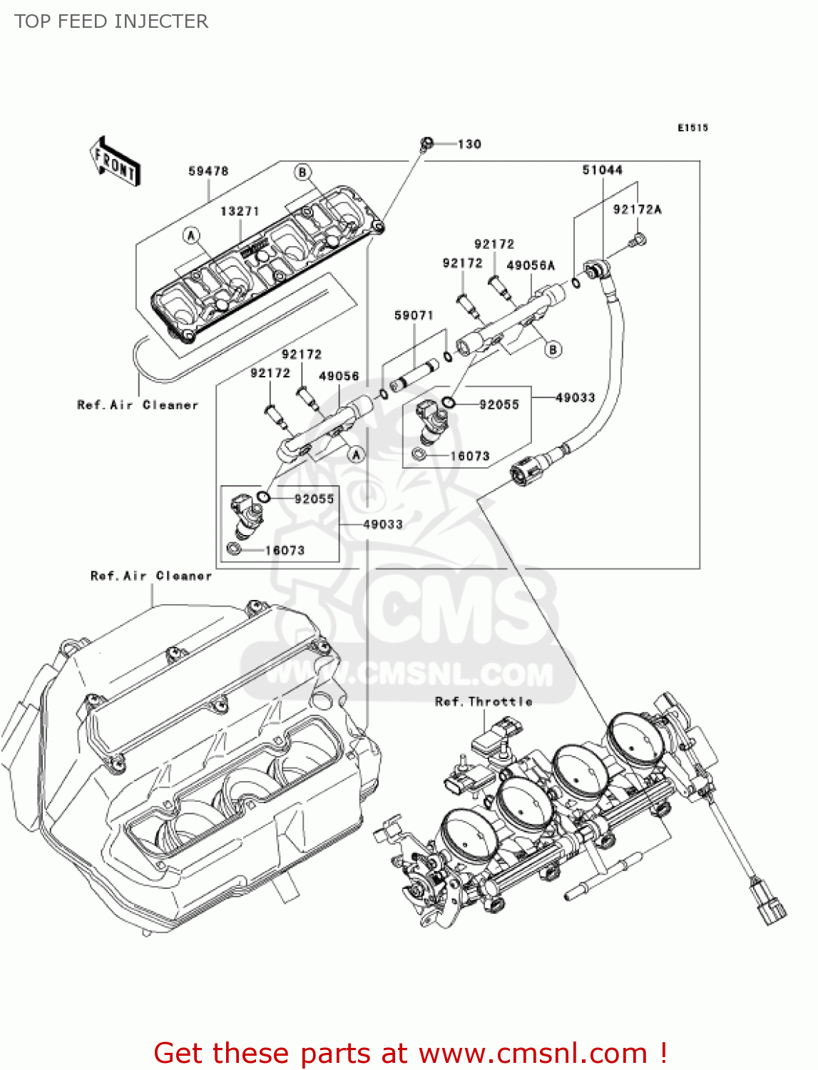 TOP FEED INJECTER ZX600N6F NINJA ZX6RR 2006 CALIFORNIA