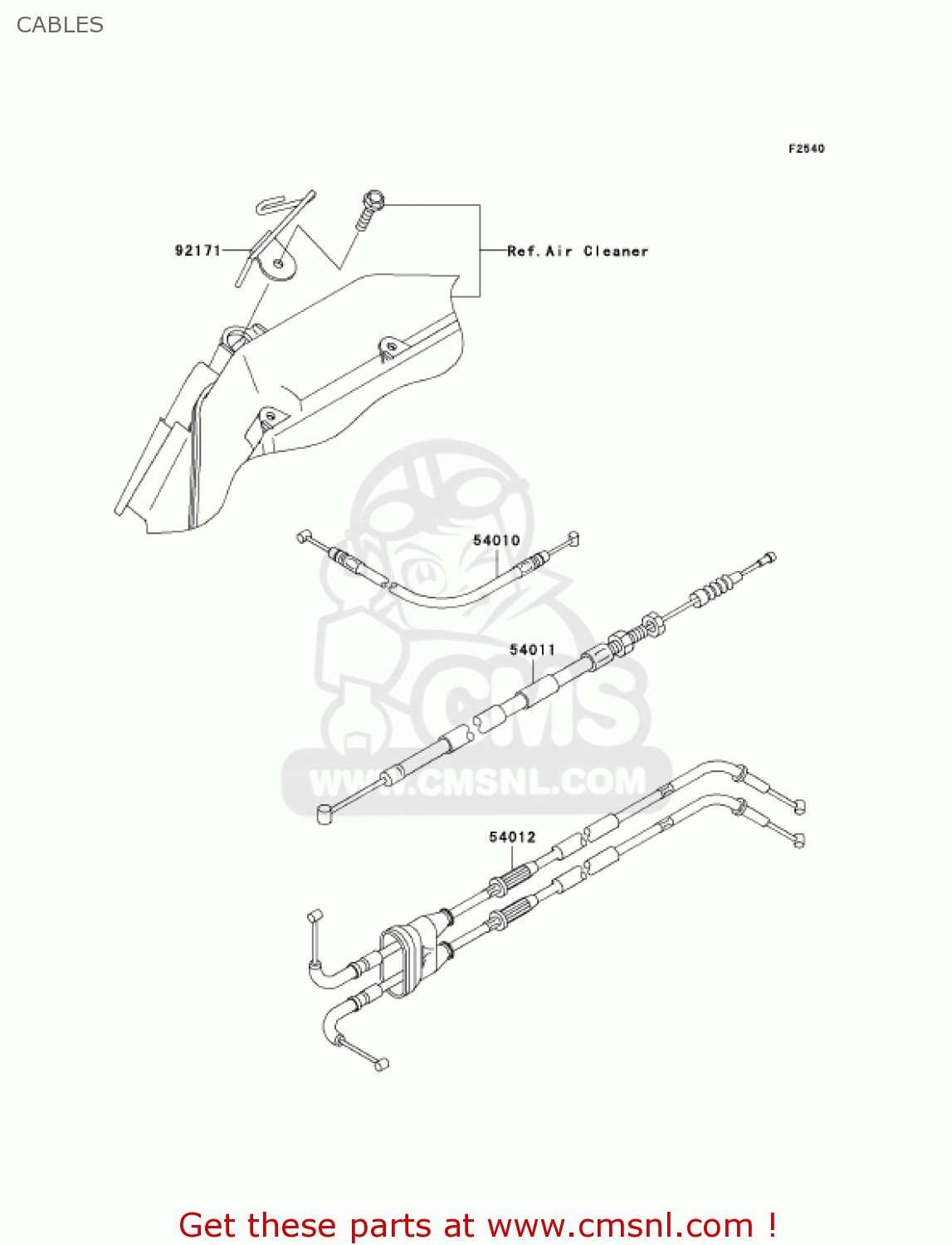 CABLES ZX600N6F NINJA ZX6RR 2006 CALIFORNIA