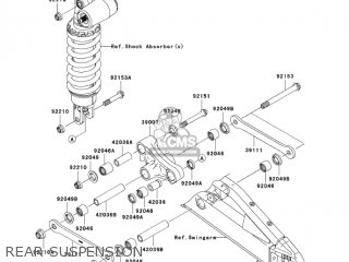 REAR SUSPENSION - ZX600N6F NINJA ZX6RR 2006 CALIFORNIA
