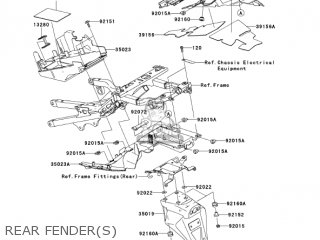 REAR FENDER(S) - ZX600N6F NINJA ZX6RR 2006 CALIFORNIA