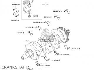 CRANKSHAFT - ZX600N6F NINJA ZX6RR 2006 CALIFORNIA