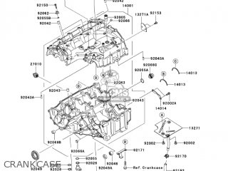 CRANKCASE - ZX600N6F NINJA ZX6RR 2006 CALIFORNIA
