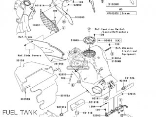 FUEL TANK - ZX600N6F NINJA ZX6RR 2006 CALIFORNIA