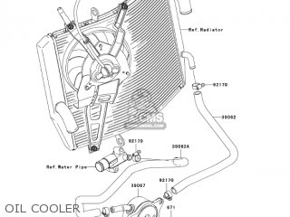 OIL COOLER - ZX600N6F NINJA ZX6RR 2006 CALIFORNIA