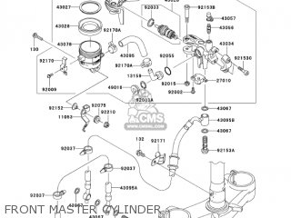 FRONT MASTER CYLINDER - ZX600N6F NINJA ZX6RR 2006 CALIFORNIA