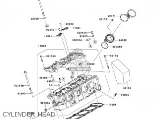 CYLINDER HEAD - ZX600N6F NINJA ZX6RR 2006 CALIFORNIA