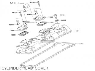 CYLINDER HEAD COVER - ZX600N6F NINJA ZX6RR 2006 CALIFORNIA