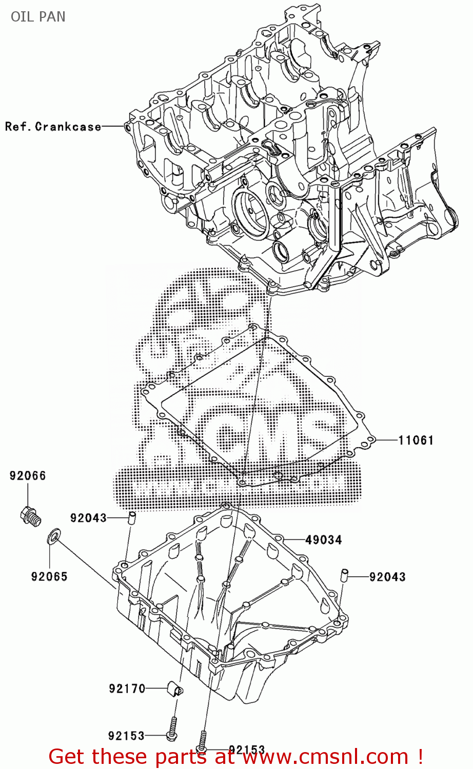 Kawasaki ZX600P7F NINJA ZX6R 2007 EUROPE,MIDDLE EAST,AFRICA,UK,FR OIL