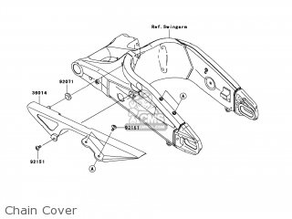 Kawasaki ZX600P8F NINJA ZX6R 2008 USA parts lists and schematics
