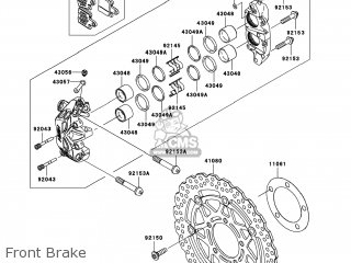 Kawasaki ZX600P8F NINJA ZX6R 2008 USA parts lists and schematics