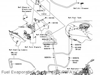 Kawasaki ZX600P8F NINJA ZX6R 2008 USA parts lists and schematics