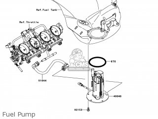 Kawasaki ZX600P8F NINJA ZX6R 2008 USA parts lists and schematics