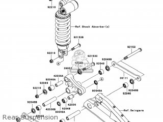Kawasaki ZX600P8F NINJA ZX6R 2008 USA parts lists and schematics