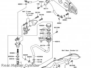 Kawasaki ZX600P8FA NINJA ZX6R 2008 USA parts lists and