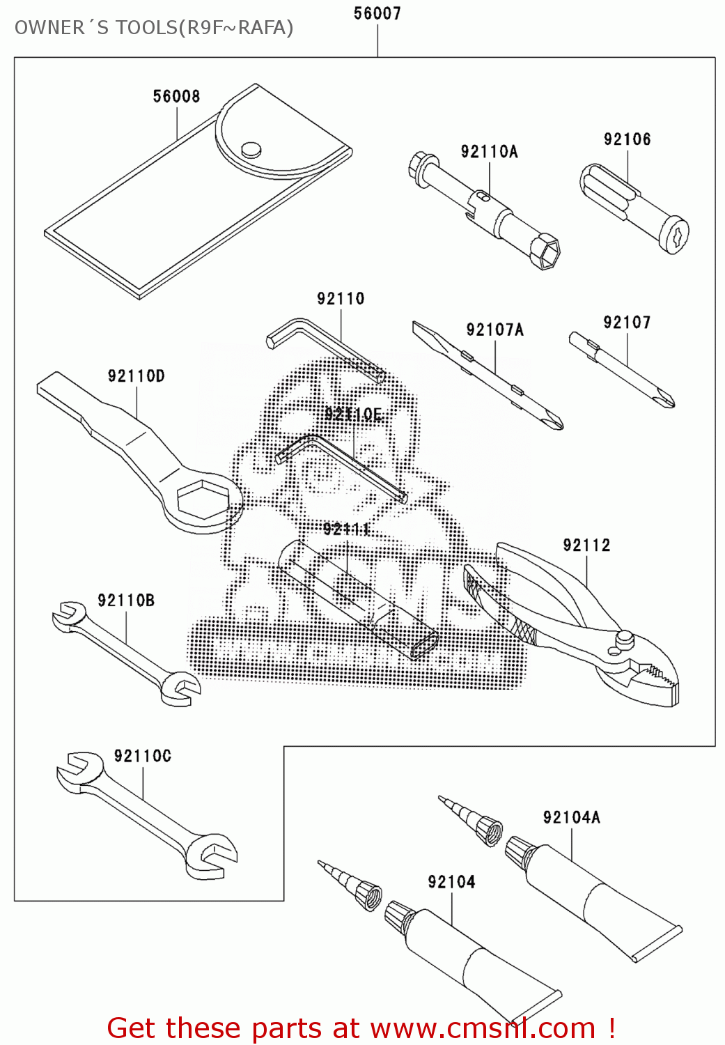Kawasaki ZX600R9F NINJA ZX6R 2009 EUROPE,MIDDLE EAST,AFRICA,UK,FR OWNER ...