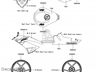 高品質の人気 Kawasaki ZX600RCF NINJA ZX6R 2012 USA parts lists and schematics その他