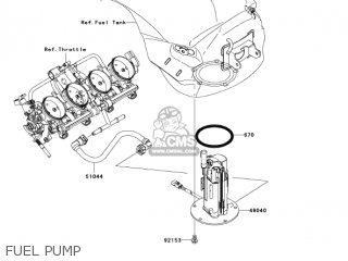FUEL PUMP - ZX636B1 NINJA ZX6R 2003 USA CALIFORNIA CANADA