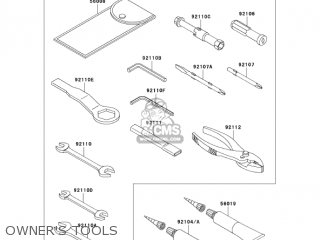 OWNER'S TOOLS - ZX636B1 NINJA ZX6R 2003 USA CALIFORNIA CANADA
