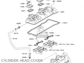 CYLINDER HEAD COVER - ZX636B1 NINJA ZX6R 2003 USA CALIFORNIA CANADA