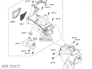 AIR DUCT - ZX636B1 NINJA ZX6R 2003 USA CALIFORNIA CANADA