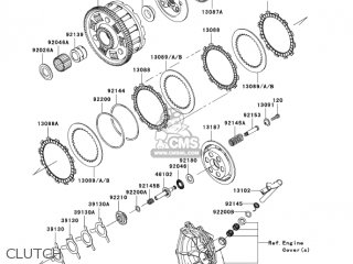 CLUTCH - ZX636B1 NINJA ZX6R 2003 USA CALIFORNIA CANADA