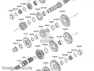 TRANSMISSION - ZX636B1 NINJA ZX6R 2003 USA CALIFORNIA CANADA