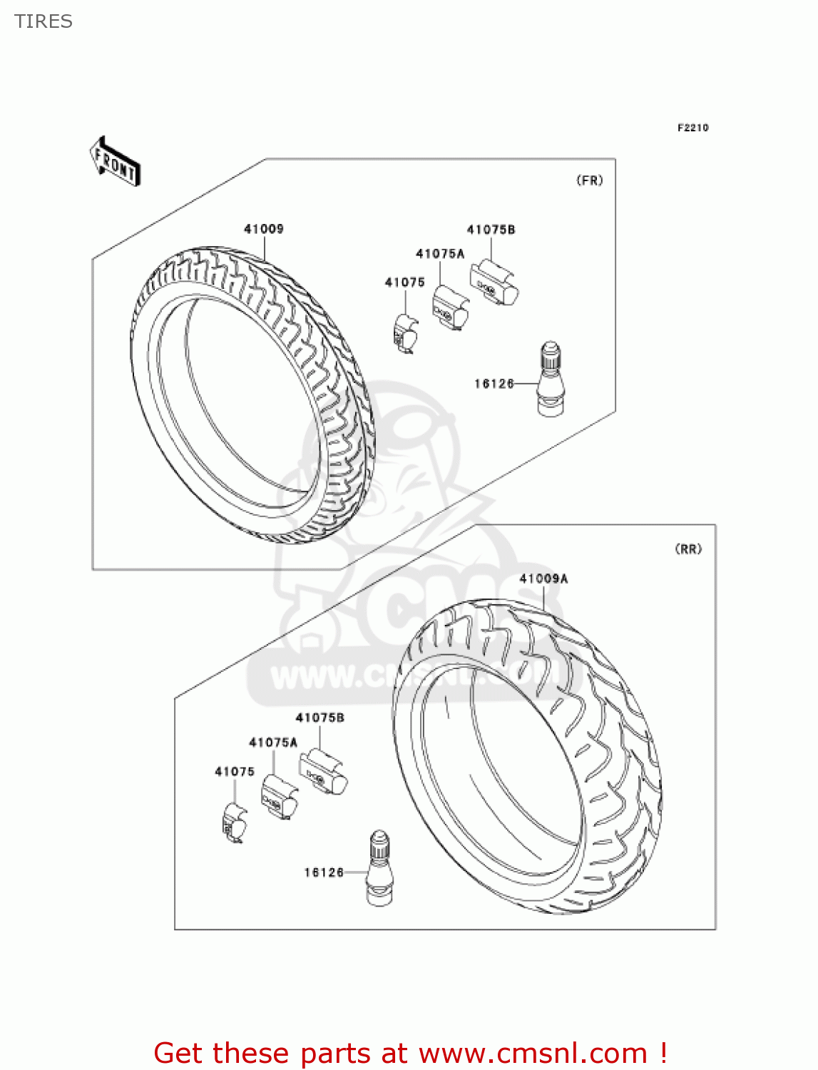 TIRES ZX636B2 NINJA ZX6R 2004 USA CALIFORNIA CANADA