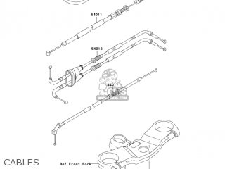 CABLES - ZX636B2 NINJA ZX6R 2004 USA CALIFORNIA CANADA