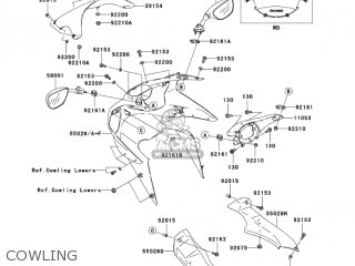 COWLING - ZX636B2 NINJA ZX6R 2004 USA CALIFORNIA CANADA