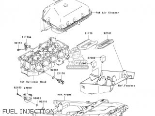 FUEL INJECTION - ZX636B2 NINJA ZX6R 2004 USA CALIFORNIA CANADA