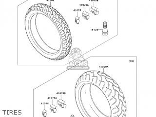 TIRES - ZX636B2 NINJA ZX6R 2004 USA CALIFORNIA CANADA