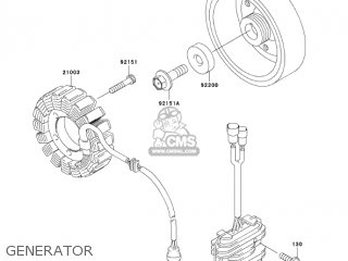 GENERATOR - ZX636B2 NINJA ZX6R 2004 USA CALIFORNIA CANADA
