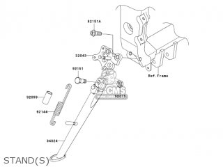 STAND(S) - ZX636B2 NINJA ZX6R 2004 USA CALIFORNIA CANADA